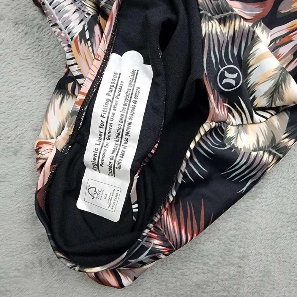 Hurley Womens S One Piece Swimsuit Floral Design NWT Beach Pool Summer Style